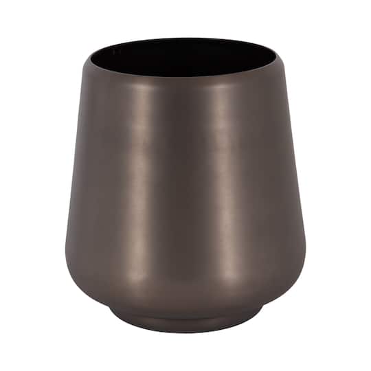 Kate and Laurel 5ft. Green Oliveira Faux Olive Tree with Round Metal Planter